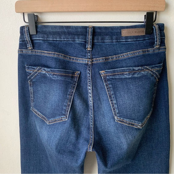 BUCKLE BLACK Jeans Fit No. 53 High Rise Flare Fit 53 Blue Size 27x34 - Picture 5 of 11